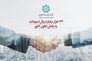 ۱۷۳ هزار میلیارد ریال تسهیلات بانک توسعه تعاون به بخش تعاون کشور