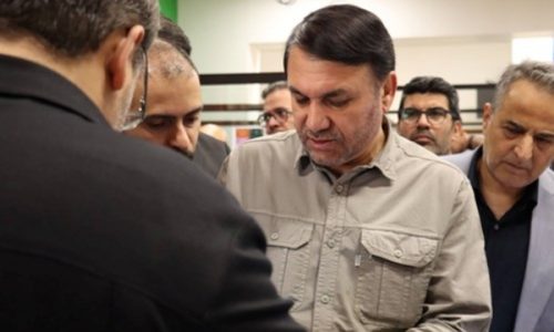 ابراهیمی مدیرعامل بانک سپه در بازدید از شرکت امیدبوم
